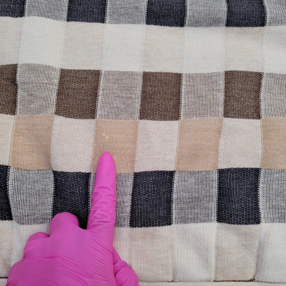 复古 80 年代 MOD 毛衣女式 2XL/3XL 26x24 方格 — 第 4/4 张图片