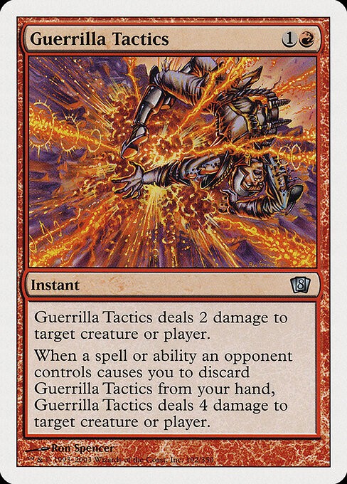 Guerrilla Tactics NonFoil Eighth Edition 192 NM MTG