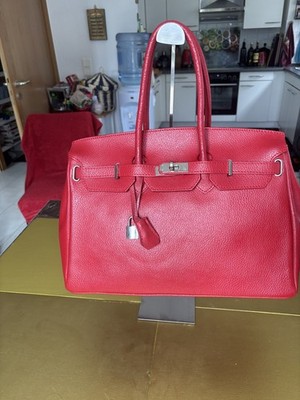 Red Leather Elegant Bag - #14