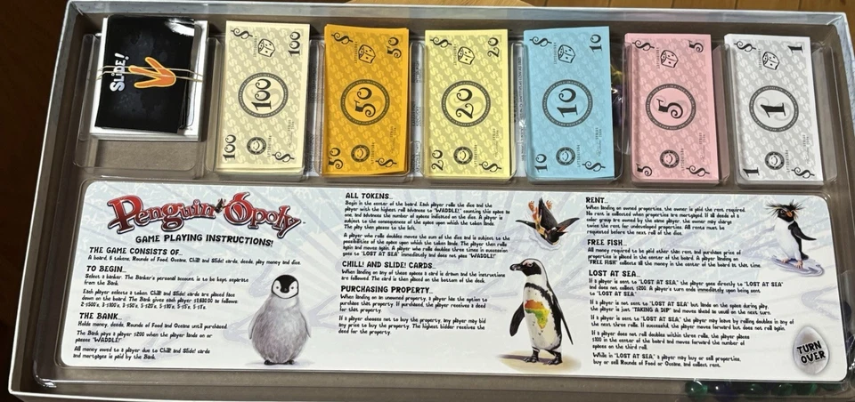 Penguin-Opoly, Late for the Sky Monopoly, Pre-owned, Complete - Image 3 of 4