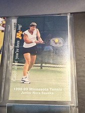 1998-99 Minnesota Gophers Women's Tennis Pocket Schedule Nora Sauska Diet Coke