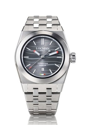 Armbanduhr Locman Herr Stealth in Titan 0223T01S-00BKRDB0