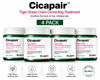 Dr.Jart+ Cicapair Tiger Grass Color Correcting Treatment 1.69 oz. 4 Pack