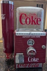 1950's Vintage Northwestern Illinois 1 Cent Coca-Cola Dispenser With Cups RARE