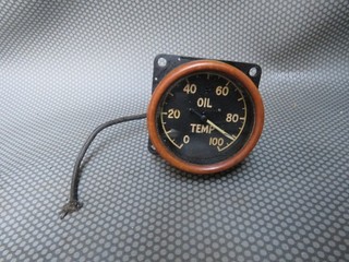 A WW2 OIL TEMPERATURE COCKPIT GAUGE #1
