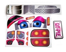 The Toy Restore Replacement Decals fits Little Tikes Cozy Coupe Older Truck wit