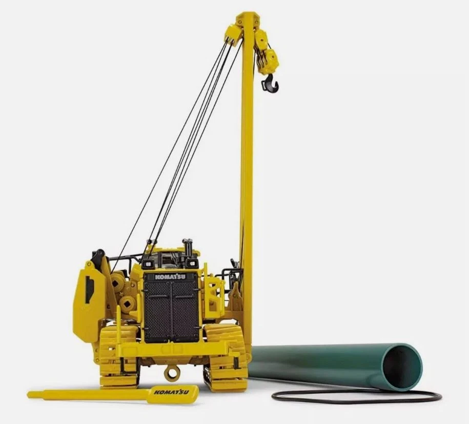 FIRST GEAR - Toro KOMATSU D155CX-8 con posatubi K170 - 1/50 - FIGE50-3494 - Immagine 3 di 4