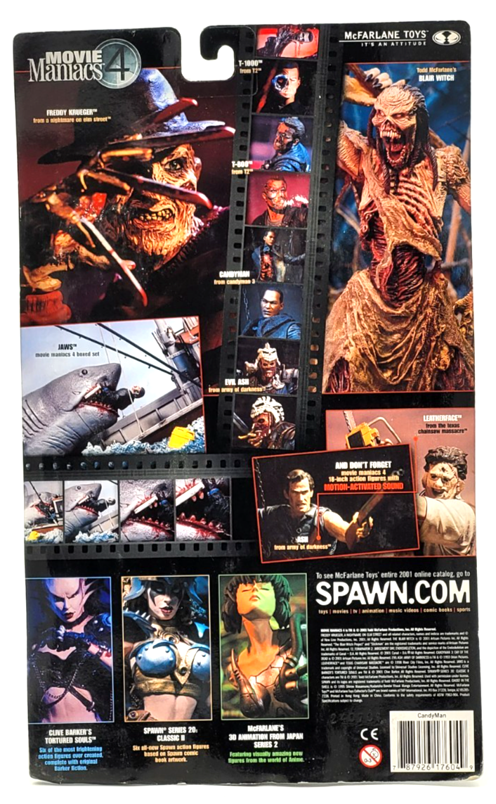 McFarlane Movie Maniacs 4 Candyman 3 Day Of The Dead Candyman