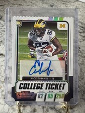 2021 Panini Contenders NICK EUBANKS College Ticket Autograph Auto /82 Michigan