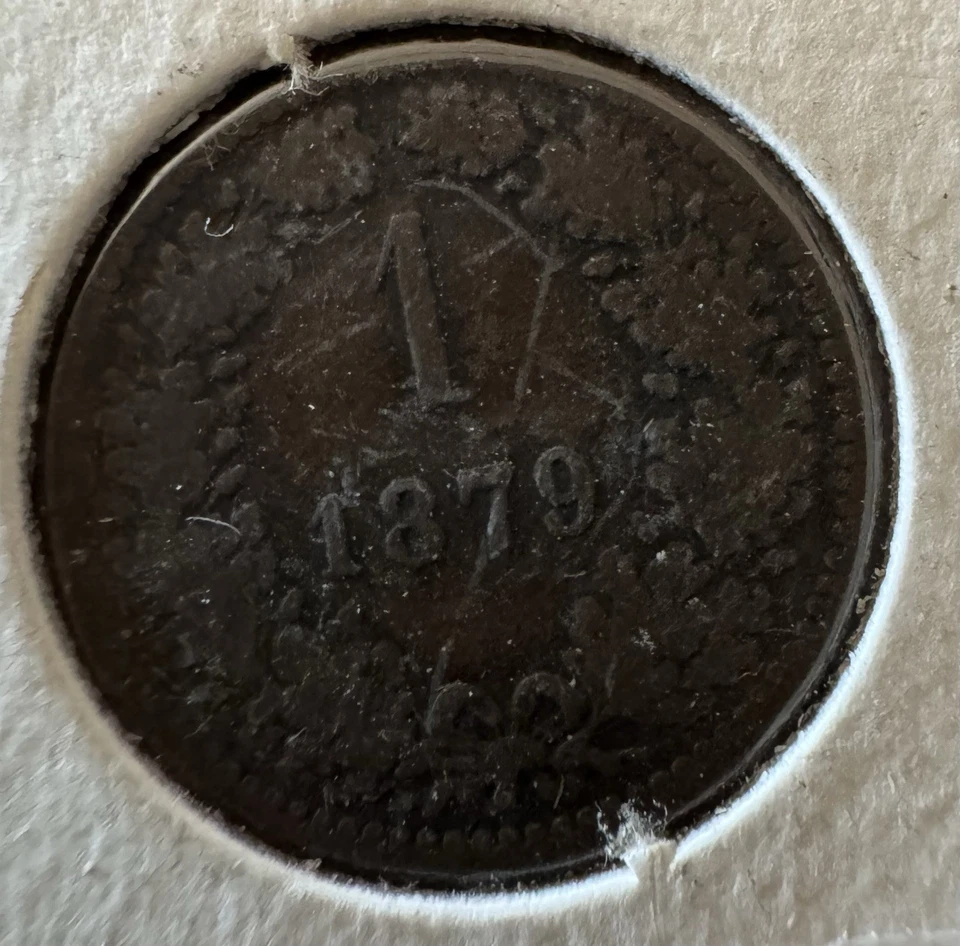 1879 Austria Copper Kreuzer Coin Circulated Small Eagle Joseph I - Image 2 of 2