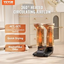 VEVOR 180&deg; FOLDABLE 2 TUBES SHOE DRYER, PORTABLE BOOT DRYER WITH -  BLACK/ORANGE
