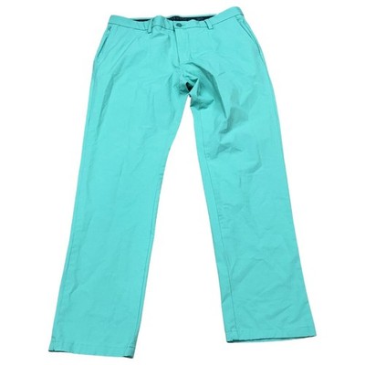 Vineyard Vines On The Go Pants Mens 35x32 Aqua Blue Performance Stretch Chino