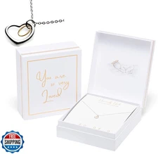 Halo Remembrance Necklace | White Linen and Gold Foil Premium Extra Large Kee