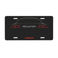 Acura 12 X 6 In License Plate Stamped Metal Tag For Car Truck Black