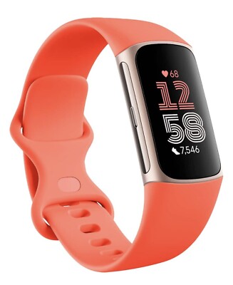 NEW! Fitbit - Charge 6 Advanced Fitness & Health Tracker - Coral