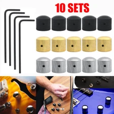 USA 10Sets Guitar Knobs Metal Dome Volume Tone Control Knobs for Electric Guitar