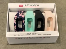 B-Fit Watch Bands For Exercise Activity Tracker Pedometer BANDS ONLY (Lot of 4)