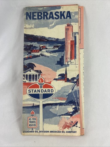 Juego de 3 mapas de carreteras Standard Oil Minnesota Nebraska Oklahoma vintage 1964 - Imagen 7 de 18