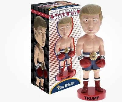 Royal Bobbles Donald Trump U.S.A. Boxing 8  Resin Bobblehead Figure New