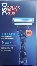 Dollar Shave Club 4 Blade Razor bundle 1 Handle  2 4 blade Cartridges