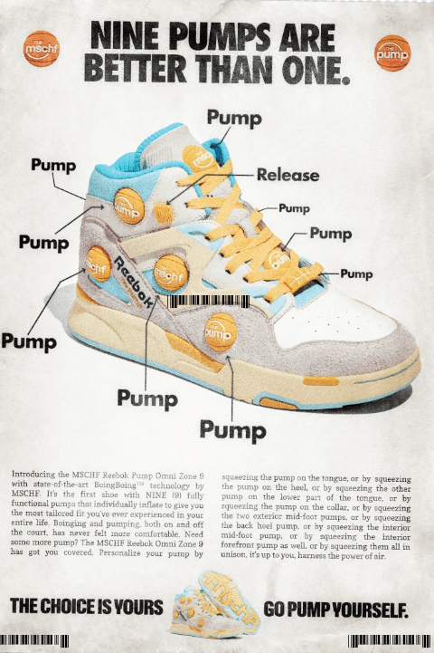 Size 12 - MSCHF x Pump Omni Zone IX Sunbleached for sale online | eBay