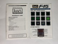 Janes Combat Simulations: F-15 Reference Card and Booklet Only No Game
