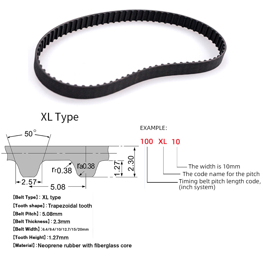 XL Zahnriemen – 1020XL, Breite 10 Mm, Geschlossen Produktbild-Vorschau 4