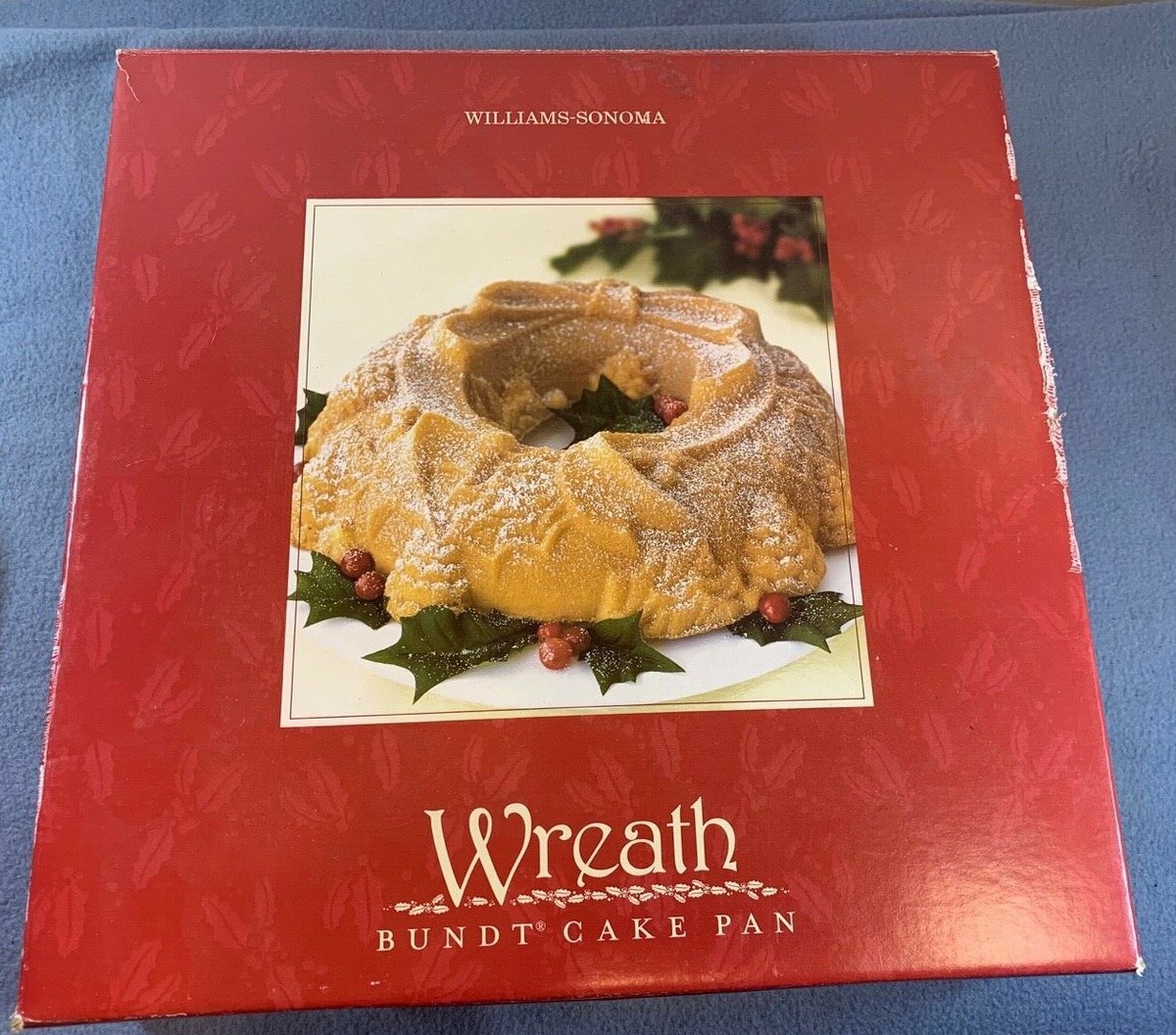WILLIAMS SONOMA Nordic Ware Christmas WREATH BUNDT CAKE PAN New