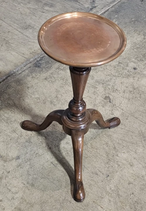 Kittinger Colonial Williamsburg CW 149 Caoba y Cobre Soporte Superior Hervidor Foto 3 de 4