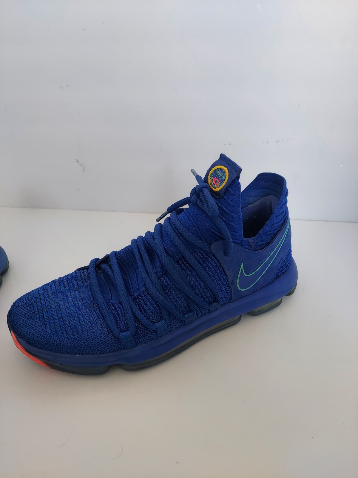 Nike KD 10 City Edition Blue & Orange Basketball Shoes Sneakers Men's