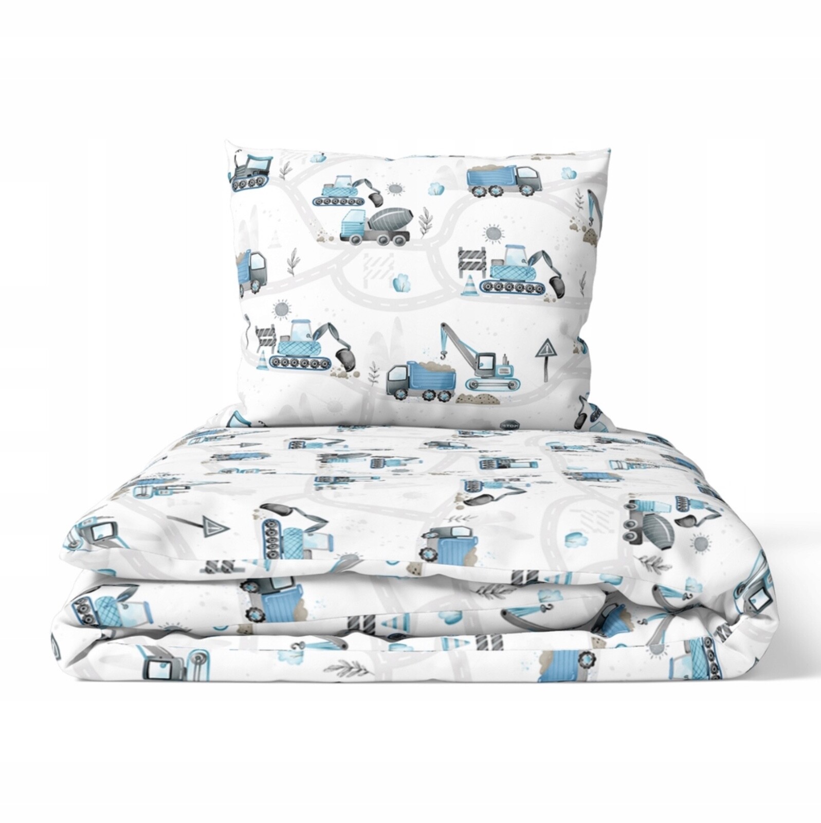 Scavatori, set biancheria da letto per bambini camion. Culla per bambini, lettino, costruzione, cotone