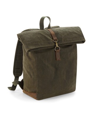 Quadra Heritage Waxed Canvas Backpack 53 x 31 x 14 cm QD655 (C) 