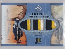 DANNY GRANGER 2006-07 UD Reflections Triple Fabric #'d 12/15 3-Color Patch 