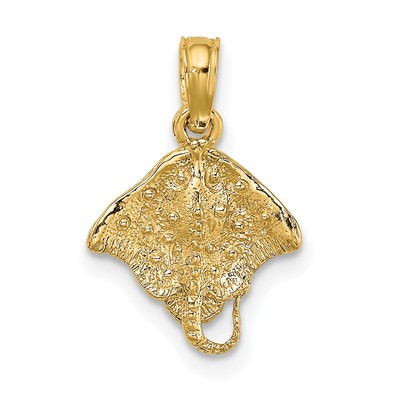 10k Gelbgold Stachelrochen Charm
