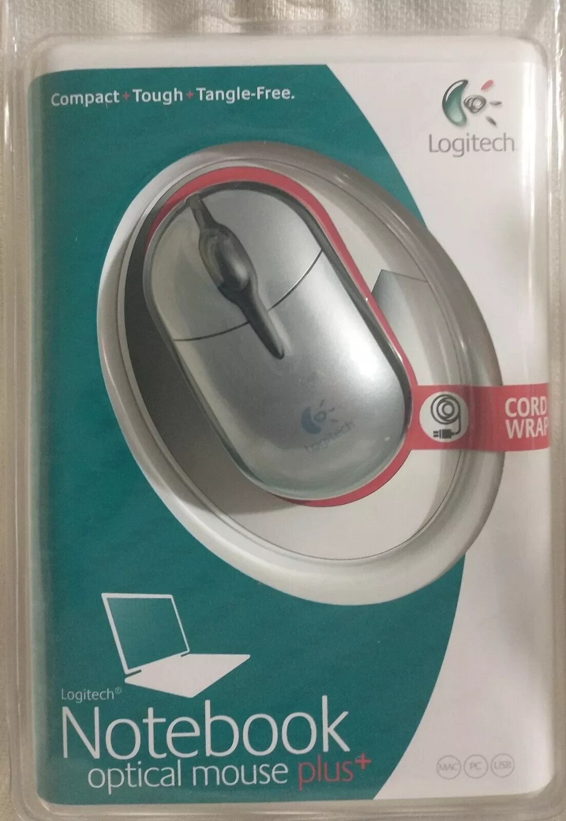 Logitech Silver 931073 USB Wired Optical Notebook Mouse Plus-image