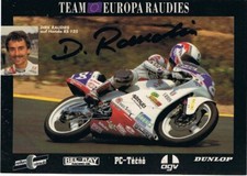 Dirk Raudies (motocykl, mistrz świata 1993), sign. AK w formie naklejek