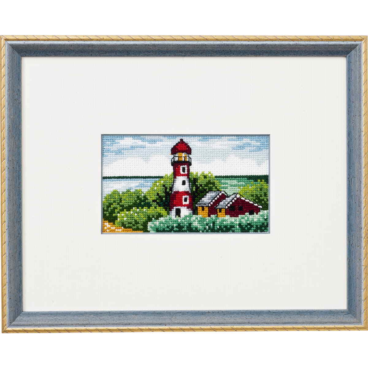 Permin counted cross stitch kit ""Lighthouse"", 23x18cm, DIY, 92-8421