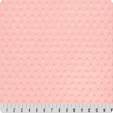 Baby Pink Minky Dimple Dot Fabric - 60" Wide - Sold by the Yard Bolt