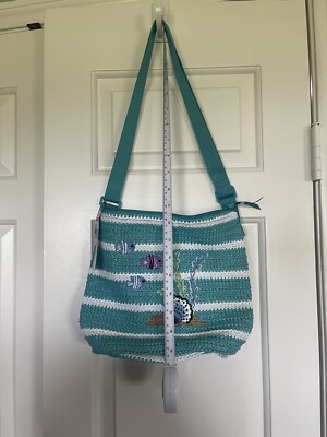 Vera Bradley Straw Bucket Purse Multicolor Antilles Treasure  display picture 1