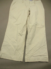 TOMMY HILFIGER Size 10 Women White Cotton Blend Zip Fly Pocket Outdoor Pants 256