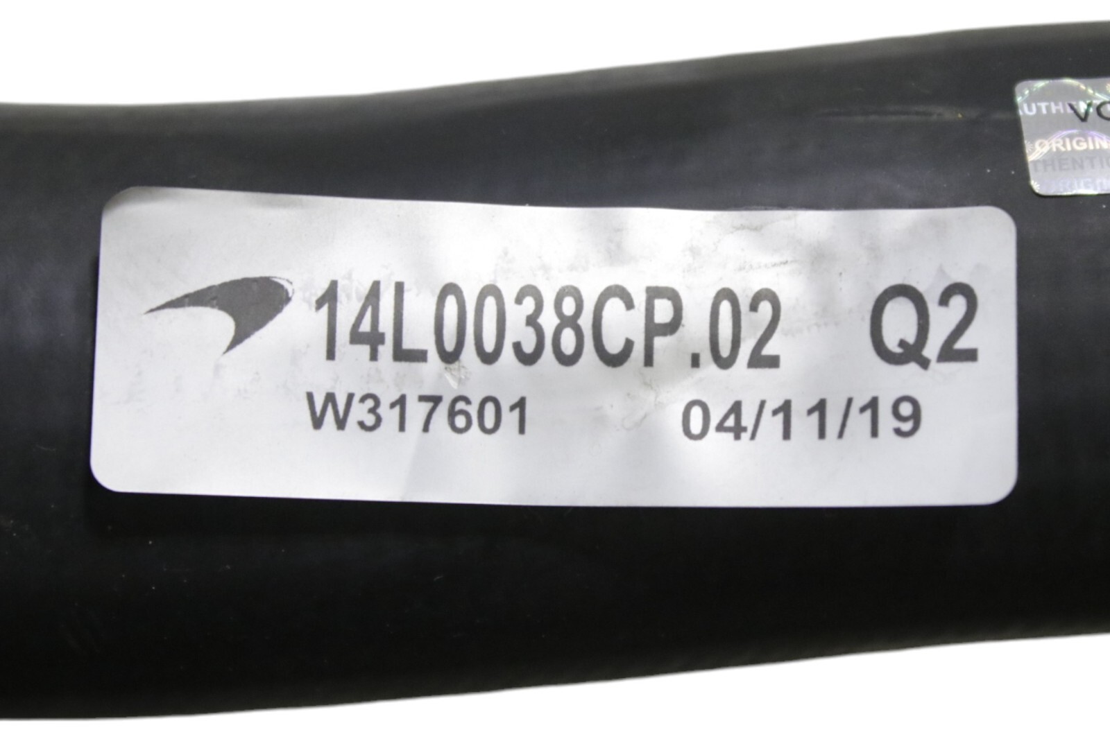 McLaren 720S Rear Left Upper Radiator Coolant Hose Pipe Line 2018 2019 2020 OEM