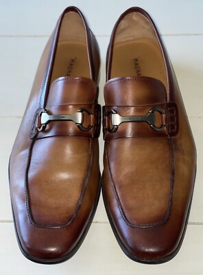 Magnanni Rafa II Horsebit Loafers Cognac Leather Size 9  display picture 1