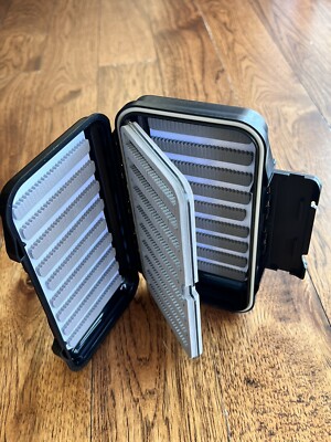 Large Waterproof Fly Box Swing Leaf Center holds 900+ flies 7.7 x 4.5 x 1.7