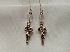 NEW Football Player Pewter Earrings from Ann Peden Collection
