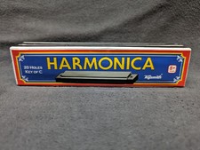 Toysmith Metal Harmonica 20 Holes Key of C Vintage