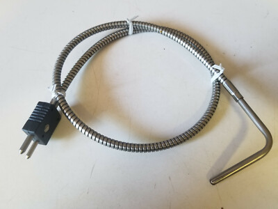 New Tevac CT-90 Thermocouple, Type J w/ Male Plug, CT-90-2-30-P-U