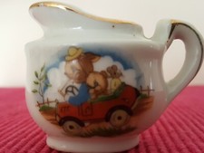VTG 1950 "Creamer" from TOY TEA SET Porcelain Japan Doggies-Mice in Car