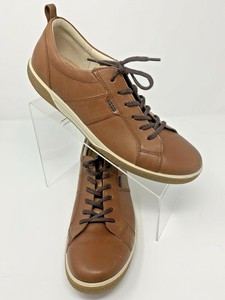 ecco mens leather sneakers