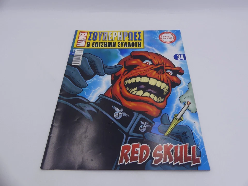 Marvel La Colección de Figuras Clásicas Calavera Roja #34 Libro de Cómic Griego 4" Eaglemoss Foto 2 de 4