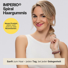 Specora Spiral Haargummi 5er Pack – 5 Cm Schwarz Matt Aus TPU
